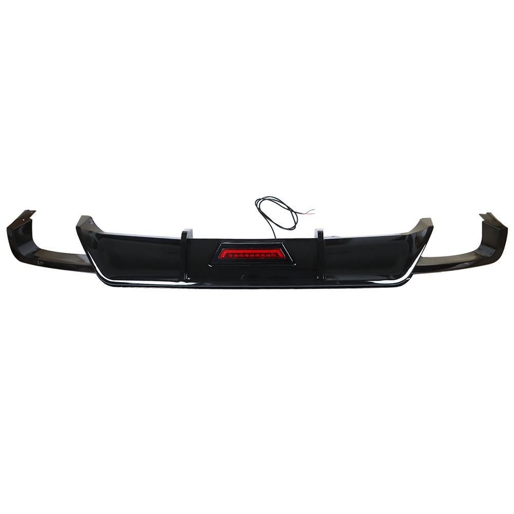 TOPPARTZ Rear Bumper Diffuser Lip For 2018 2019-2021 Toyota Camry Glossy Black