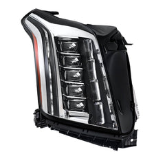 TOPPARTZ RH+LH Headlights For 2015-2020 Cadillac Escalade LED Black Housing Clear