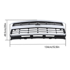 TOPPARTZ Grille Front Side Chrome 23335298 For 2015-2019 Silverado 2500HD 3500HD
