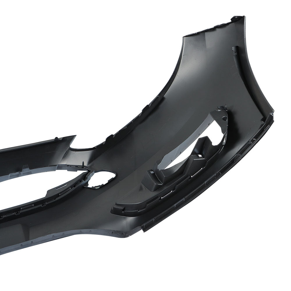 TOPPARTZ Front Bumper Cover Replacement for Focus 2015-2018 Primered with Trailer Hitch Cover 191275298770 without Parking Assist Sensor Holes