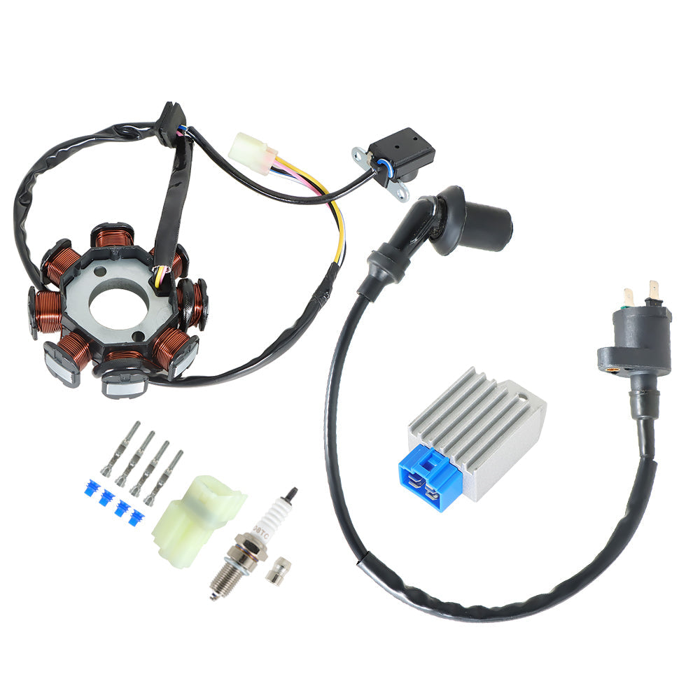 ATV Ignition Coil Spark Plug Regulator Stator For Polaris Outlaw 90/50 2008-2014