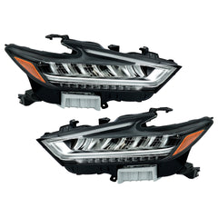 TOPPARTZ Left+Right LED Headlights Assembly For 2019-2021 Nissan Maxima Chrome