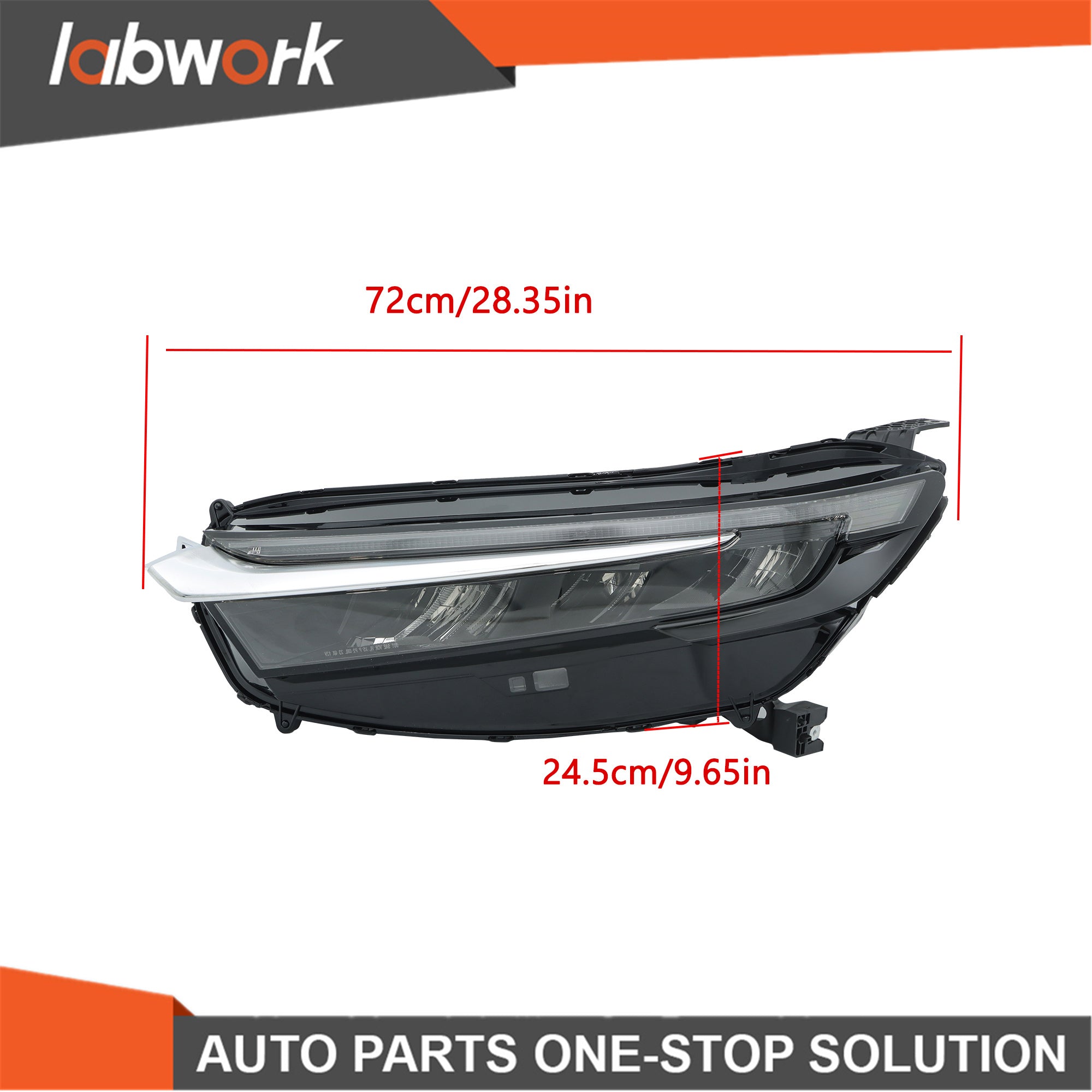 TOPPARTZ LED Headlights For 2023-2024 Honda CRV W/Electroplated Trim Left Side