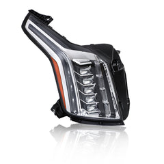 TOPPARTZ RH+LH Headlights For 2015-2020 Cadillac Escalade LED Black Housing Clear