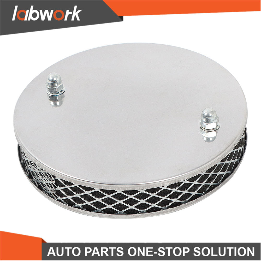 toppartz Pancake High Air Flow Chrome Air Filter For SU HS4 Carburettor 1.5Inch