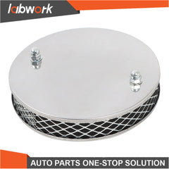toppartz Pancake High Air Flow Chrome Air Filter For SU HS4 Carburettor 1.5Inch