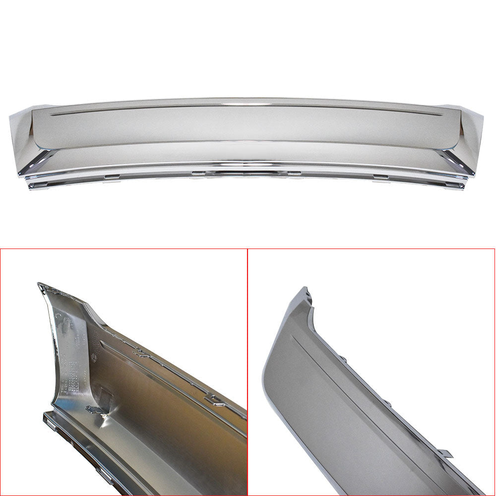 TOPPARTZ Front Lower Bumper Grille Molding Trim For Ford Edge 2011-2014 Chrome