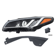 TOPPARTZ Left Side Headlights Assembly For 2015-2017 Hyundai Sonata Chrome Clear