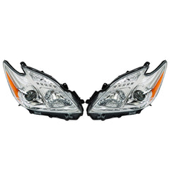 TOPPARTZ LH+RH Headlights Headlamps For Toyota Prius 2012-2015 Driver & Passenger