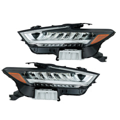 TOPPARTZ Left+Right LED Headlights Assembly For 2019-2021 Nissan Maxima Chrome
