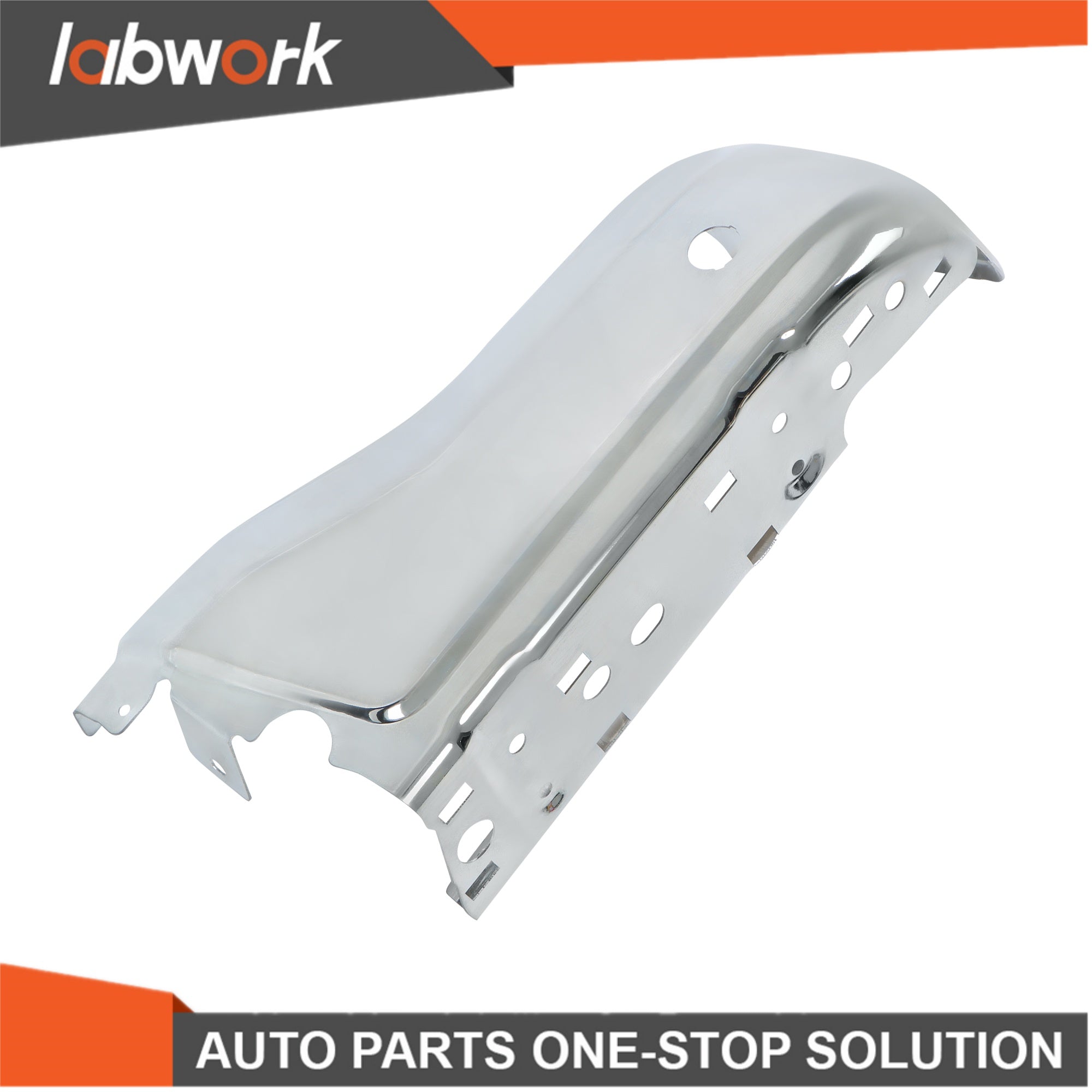 TOPPARTZ Rear Bumper End Set (LH+RH) For Ford Ranger 2019-23 Chrome With Holes