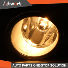 TOPPARTZ Fog Lights Lamp+Cover Fit For Toyota Yaris 2 Door Hatchback 2006-2008