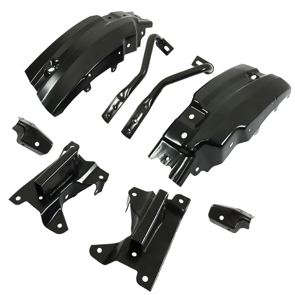 TOPPARTZ 8pcs Front Bumper Brace Bracket For Chevy Silverado 1500 2007-2013