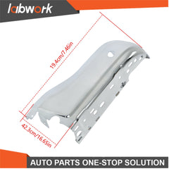 TOPPARTZ Rear Bumper End Set (LH+RH) For Ford Ranger 2019-23 Chrome With Holes