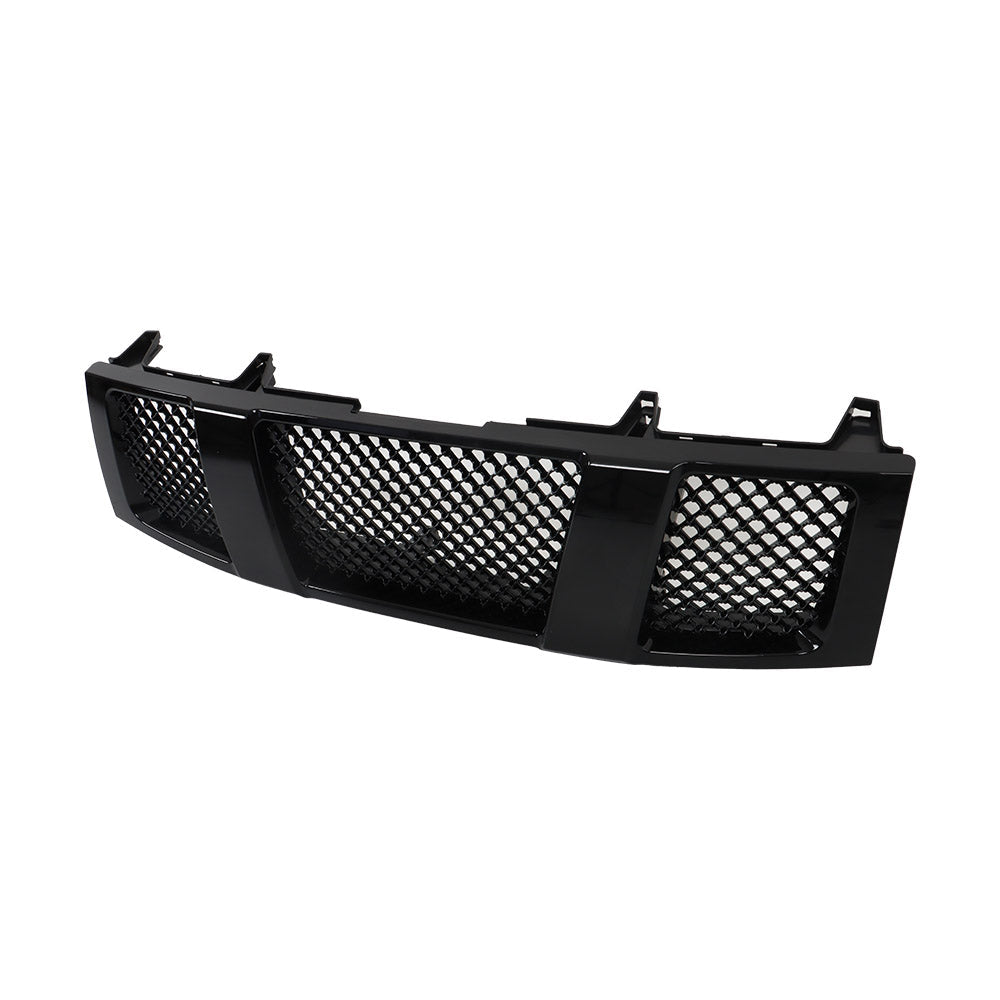 TOPPARTZ Mesh Front Bumper Grille Glossy Black For 2004-2007 Titan/Armada
