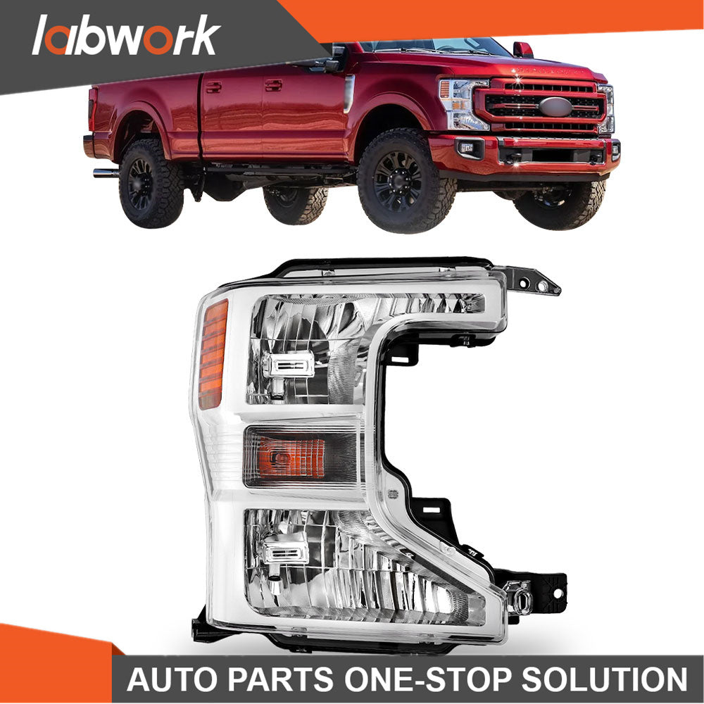 TOPPARTZ [Halogen] Headlights For 2020-2022 Ford F250 F350 SuperDuty Chrome Right