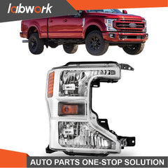TOPPARTZ [Halogen] Headlights For 2020-2022 Ford F250 F350 SuperDuty Chrome Right