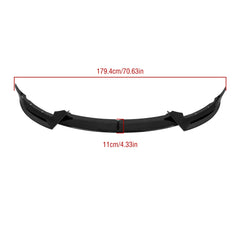 TOPPARTZ Front Bumper Lip Splitter Spoiler Glossy Black For 2020-24 Tesla Model Y