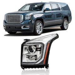TOPPARTZ Left HID Headlights Assembly For 2015-2020 GMC Yukon XL W/o Ballast+Blub