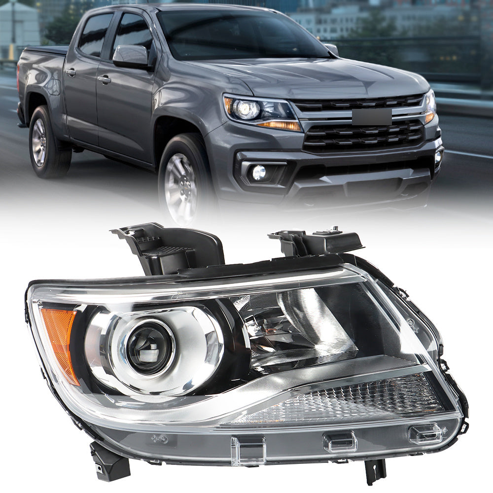 TOPPARTZ Right Headlights For 2015-2021 Chevy Colorado LT/Z71/ZR2 Halogen Chrome