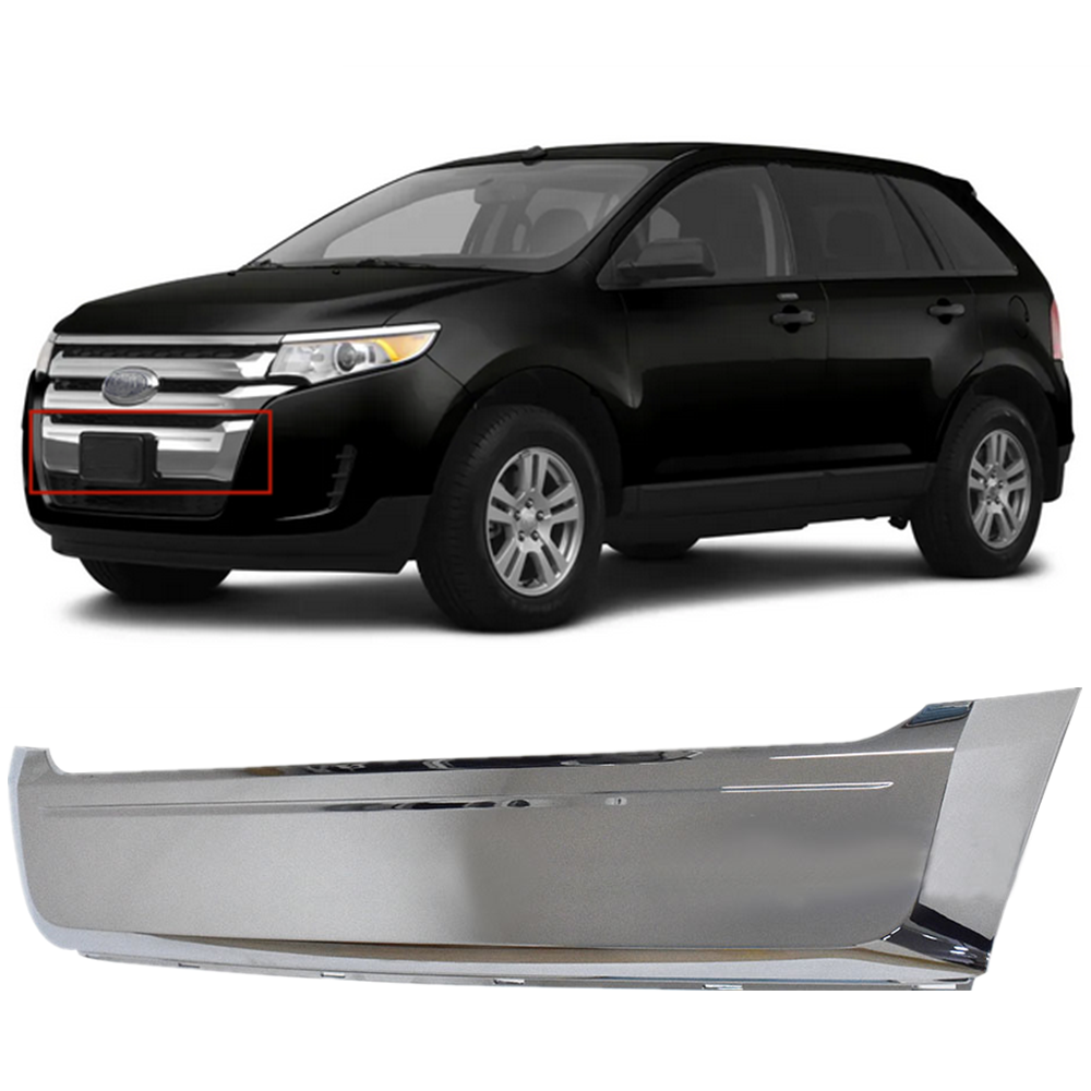 TOPPARTZ Front Lower Bumper Grille Molding Trim For Ford Edge 2011-2014 Chrome