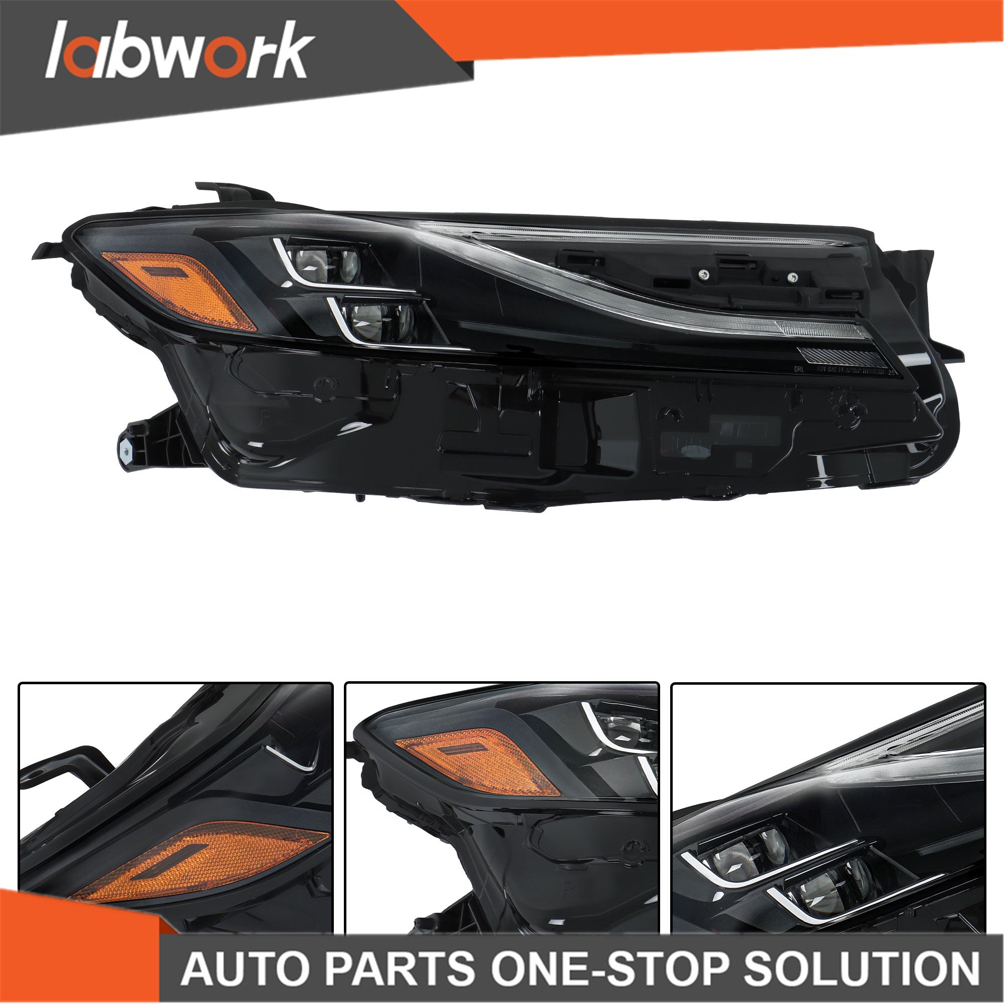 TOPPARTZ Headlights For Toyota Camry XLE 2025 Dual Projector LED Passenger Right