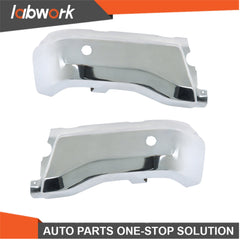 TOPPARTZ Rear Bumper End Set (LH+RH) For Ford Ranger 2019-23 Chrome With Holes