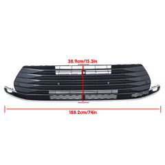 TOPPARTZ Front Lower Grille For 21-2023 Toyota Sienna W/ Sensor Hole&Camera Hole