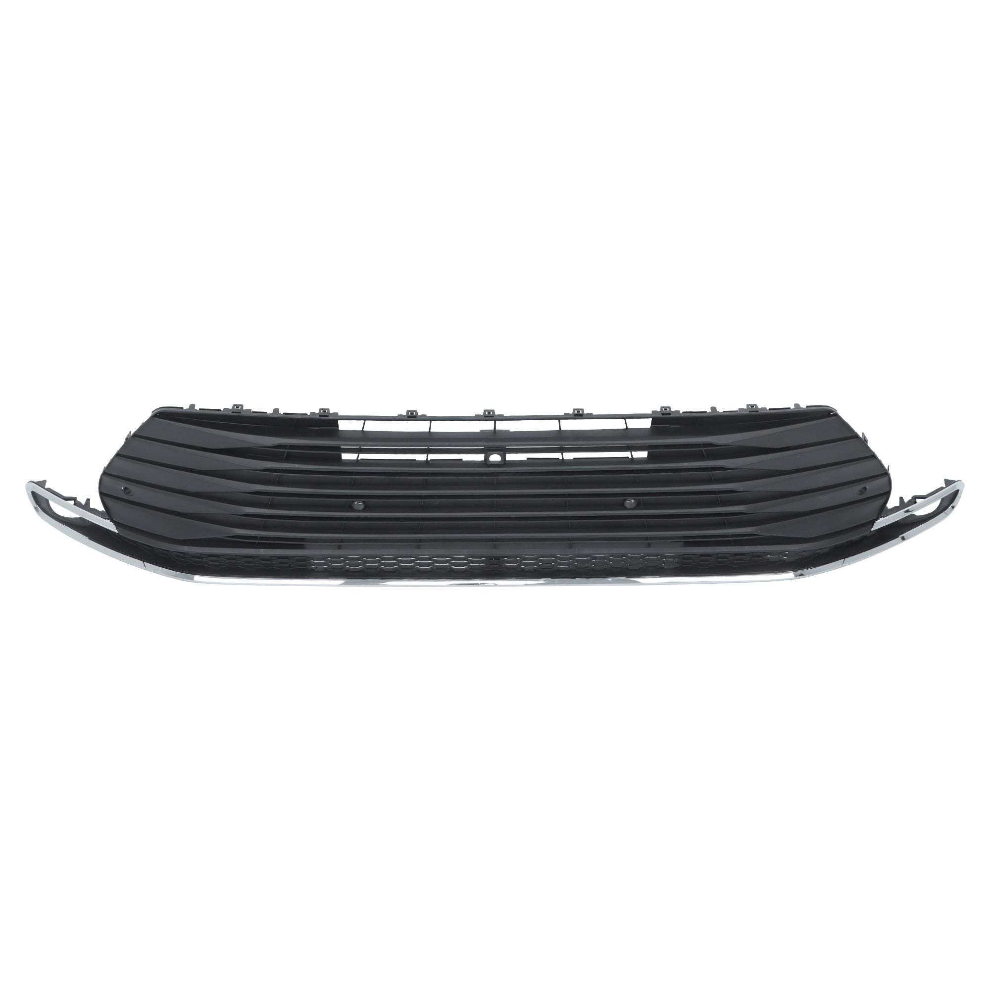 TOPPARTZ Front Lower Grille For 2021-2023 Toyota Sienna Matte Blk+Chrome Plastic