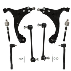 TOPPARTZ Front Lower Control Arm+Tierods Sway Bars For 07-12 Hyundai Elantra 2.0L