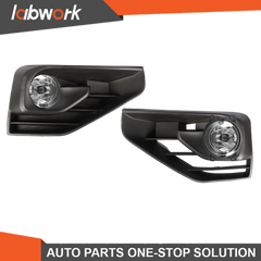 TOPPARTZ Fog Lights For 2017-19 Nissan Pathfinder + Wiring Switch Clear Lens Pair