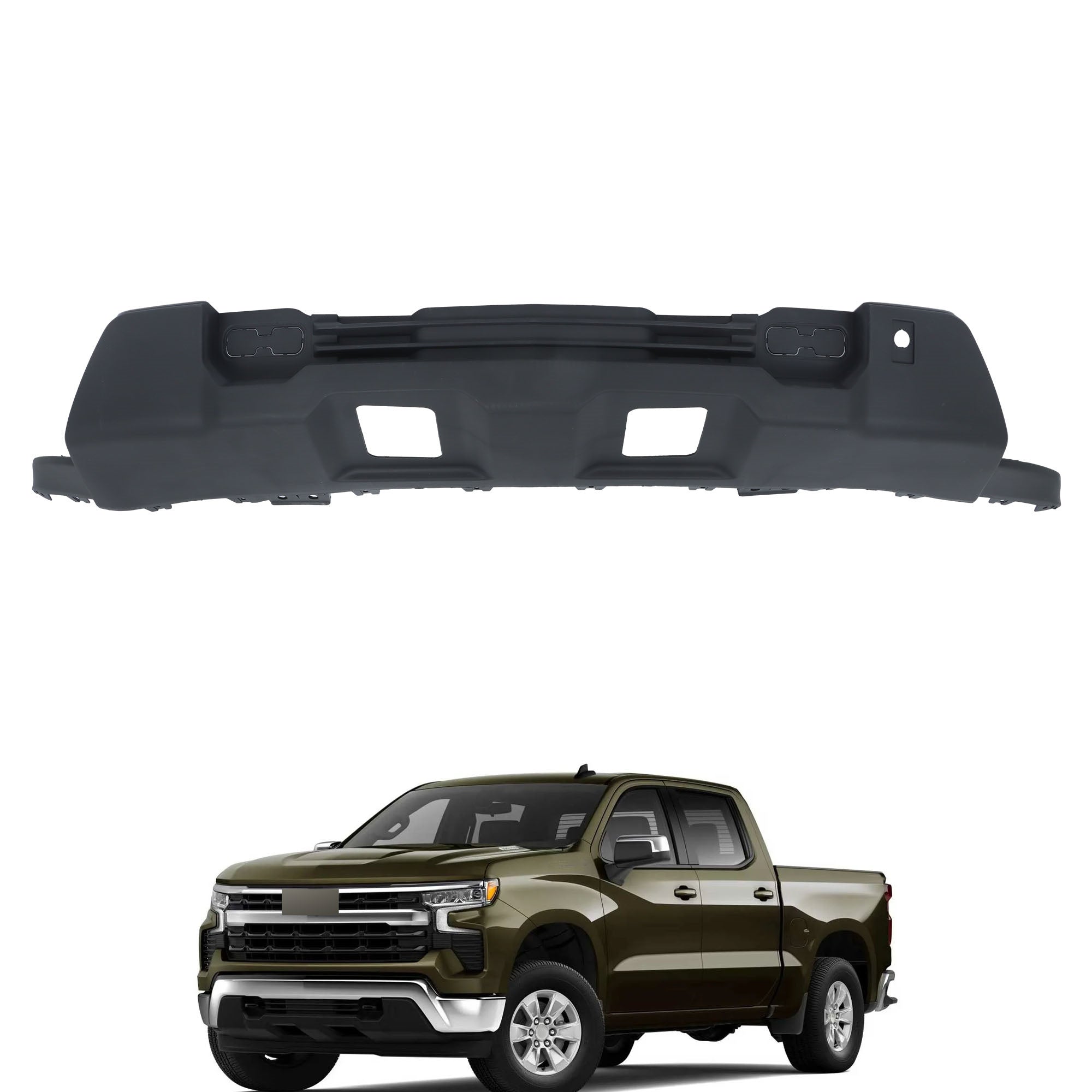 TOPPARTZ Front Lower Bumper Cover For 2022-24 Chevy Silverado 1500 w/o Lower Trim