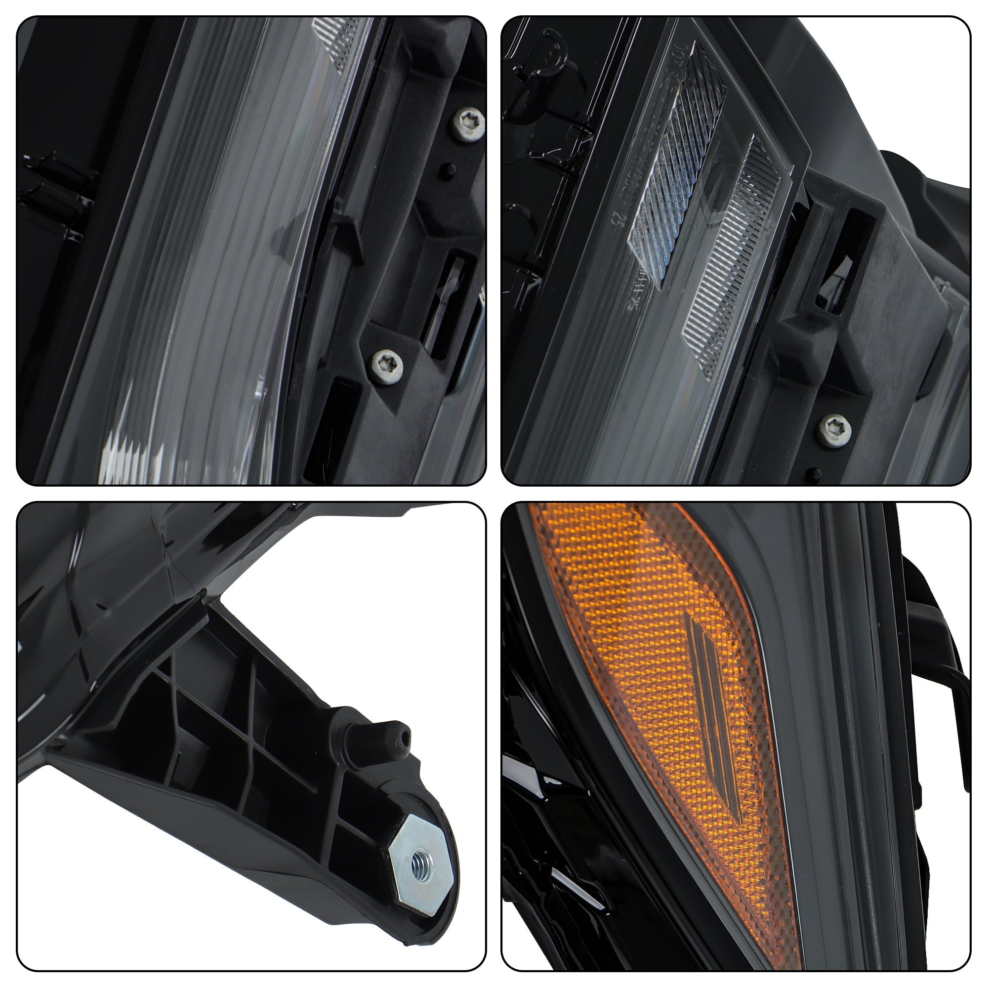 For Toyota Camry SE LE 2025 Headlights LED Headlamp Left+Right Single Lens Black