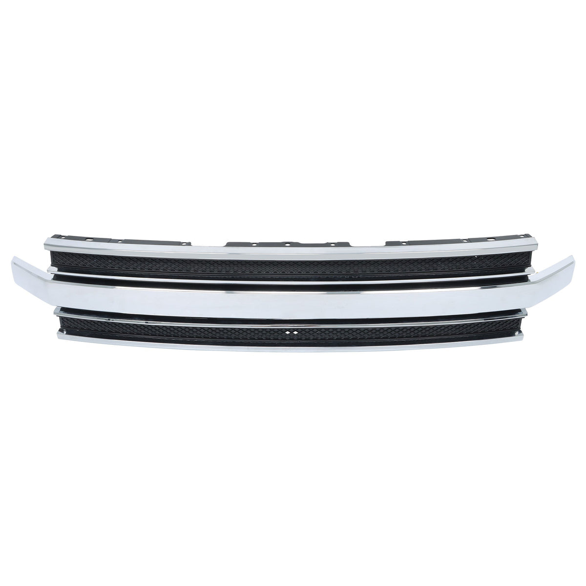 TOPPARTZ Front Upper Bumper Grille With Chrome Trim For 2013-2019 Ford Flex