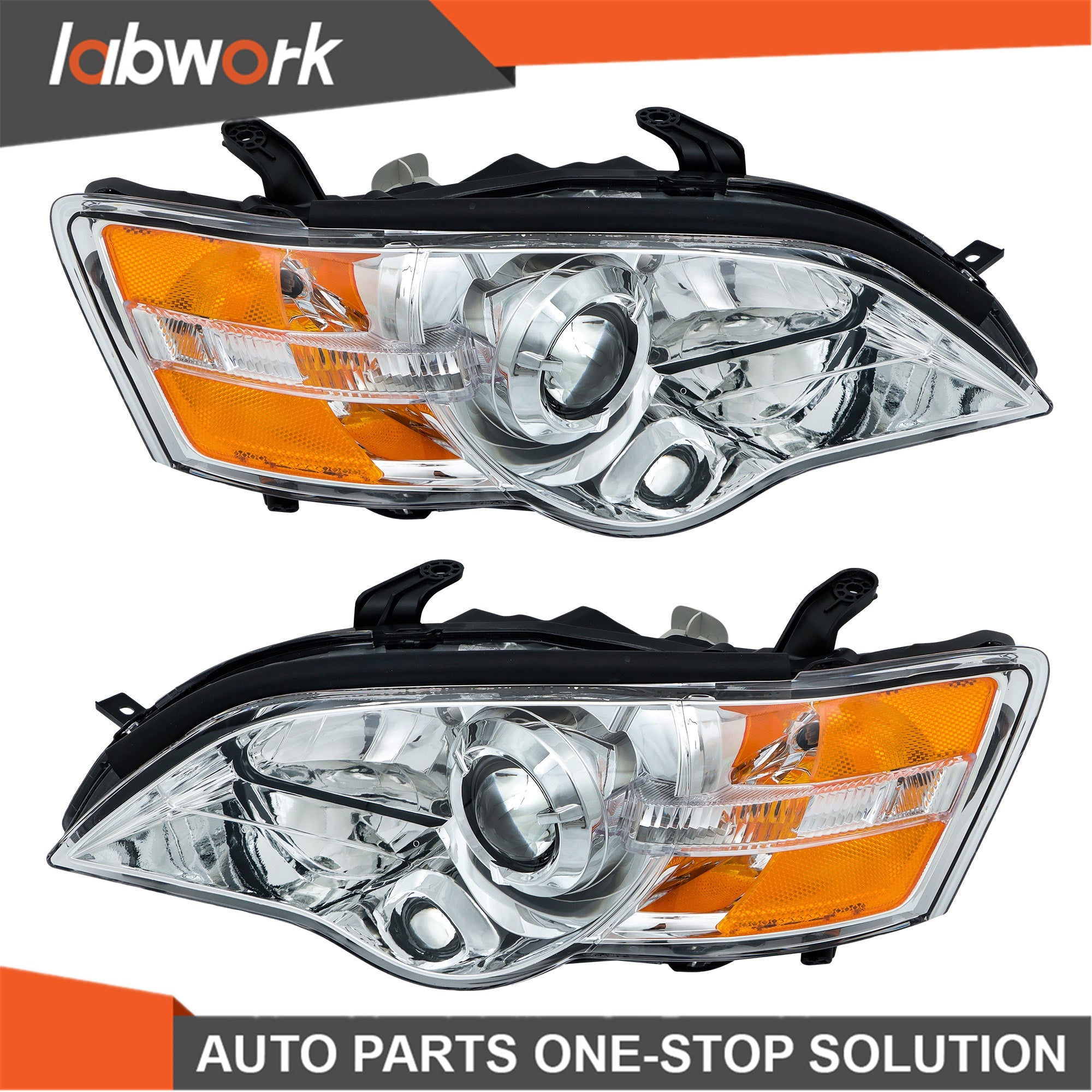TOPPARTZ Headlights Assy For 2005-2007 Subaru Legacy/Outback Halogen Left&Right