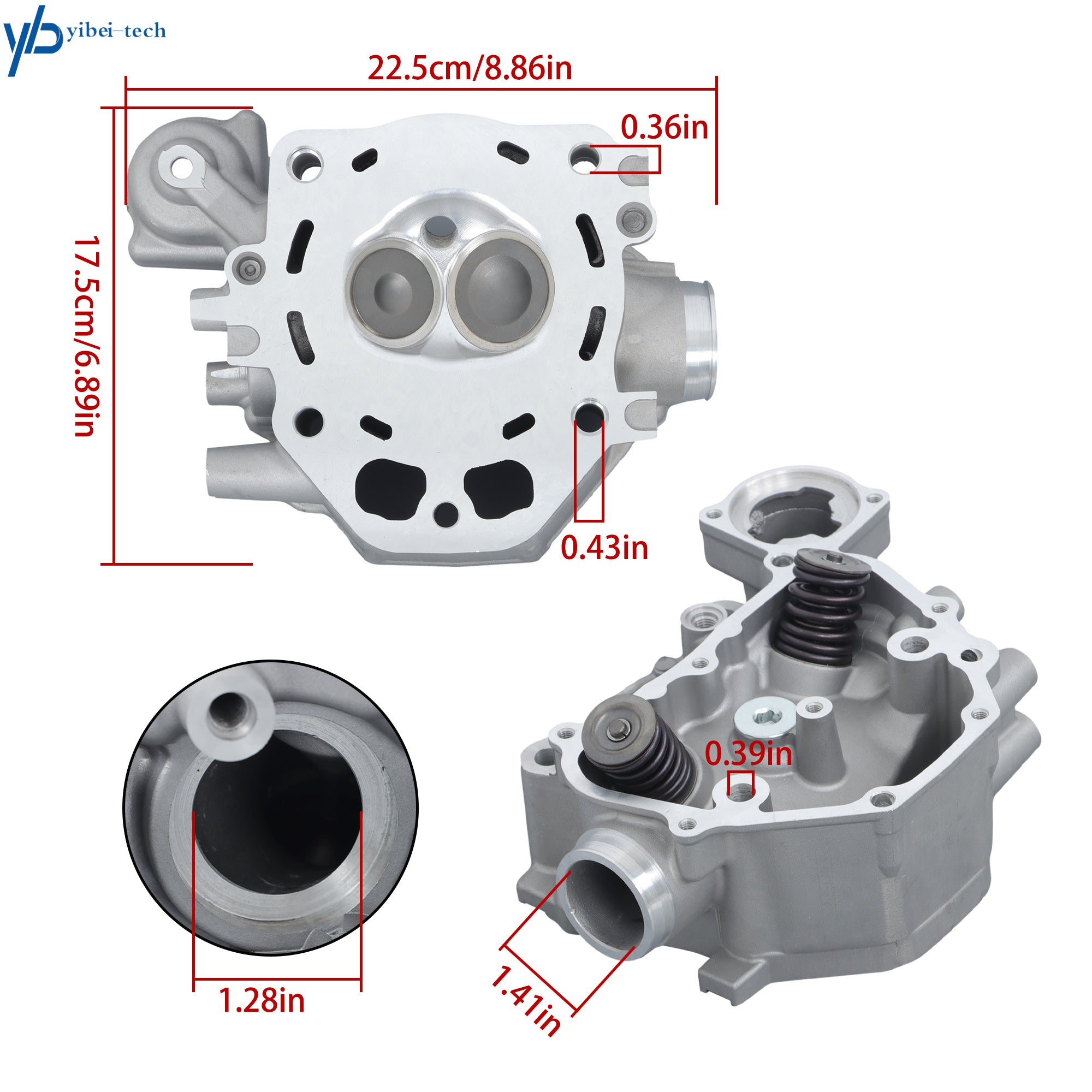 Cylinder Head/Crankshaft/Cylinder Rebuild Kit/Bearing For Honda TRX500 2009-24