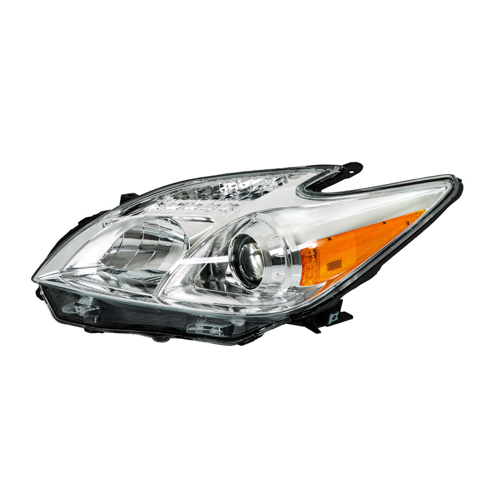 TOPPARTZ LH+RH Headlights Headlamps For Toyota Prius 2012-2015 Driver & Passenger