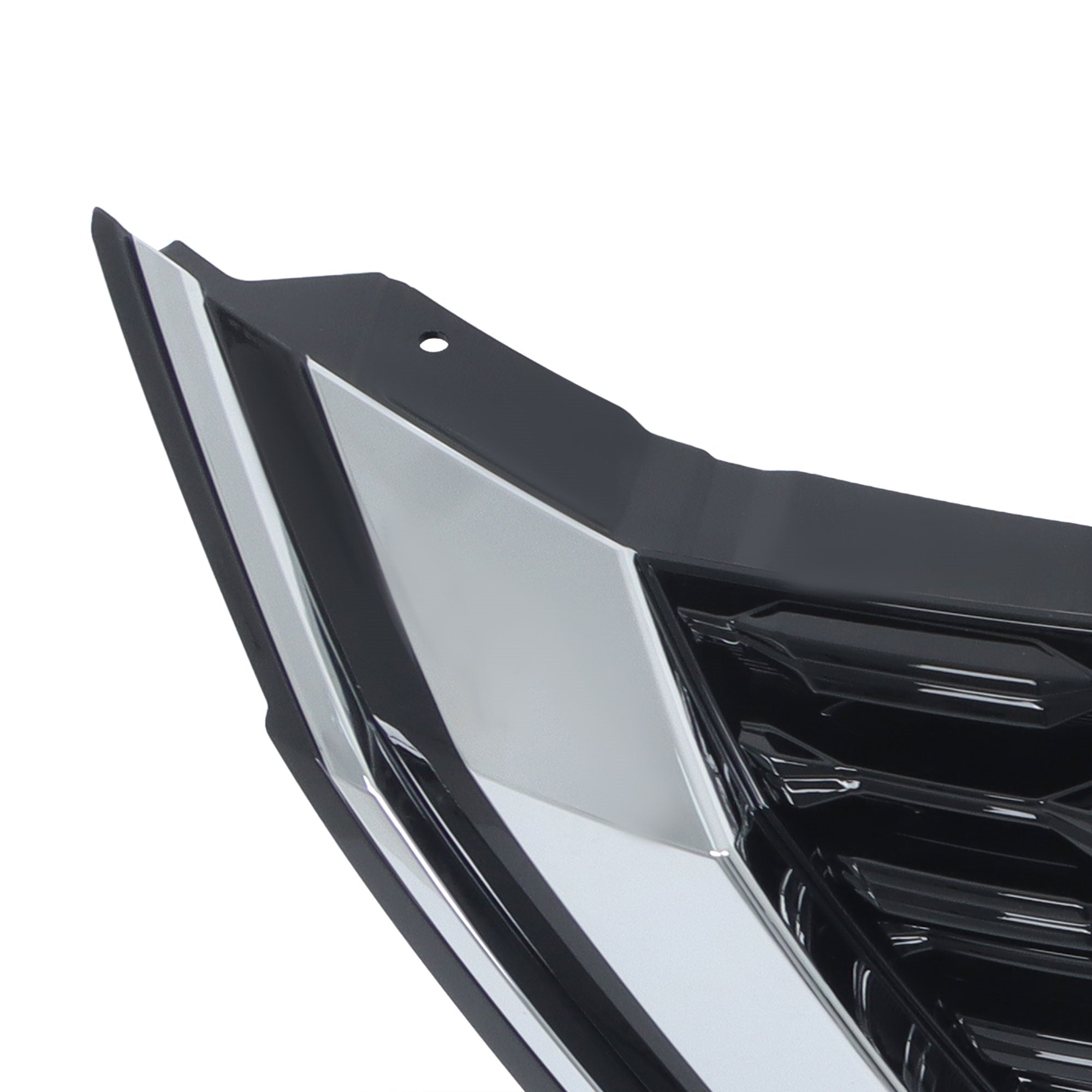 TOPPARTZ Upper Grille Blk For 2021-23 Nissan Rogue SL/SV W/ Carmera Hole Plastic