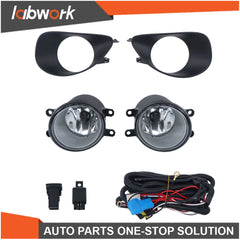 TOPPARTZ Fog Lights Lamp+Cover Fit For Toyota Yaris 2 Door Hatchback 2006-2008