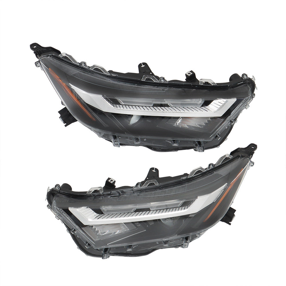 TOPPARTZ Left+Right Headlights For 2022 2023 Toyota RAV4 XLE LED Type Headlamps