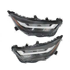 TOPPARTZ Left+Right Headlights For 2022 2023 Toyota RAV4 XLE LED Type Headlamps