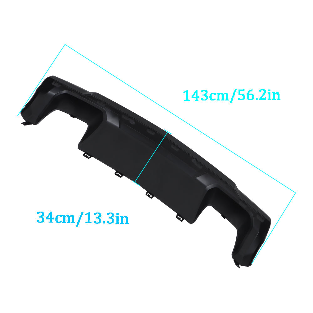 TOPPARTZ Front Bumper Fascia Skid Plate For 2021-2022 Chevrolet Colorado Black
