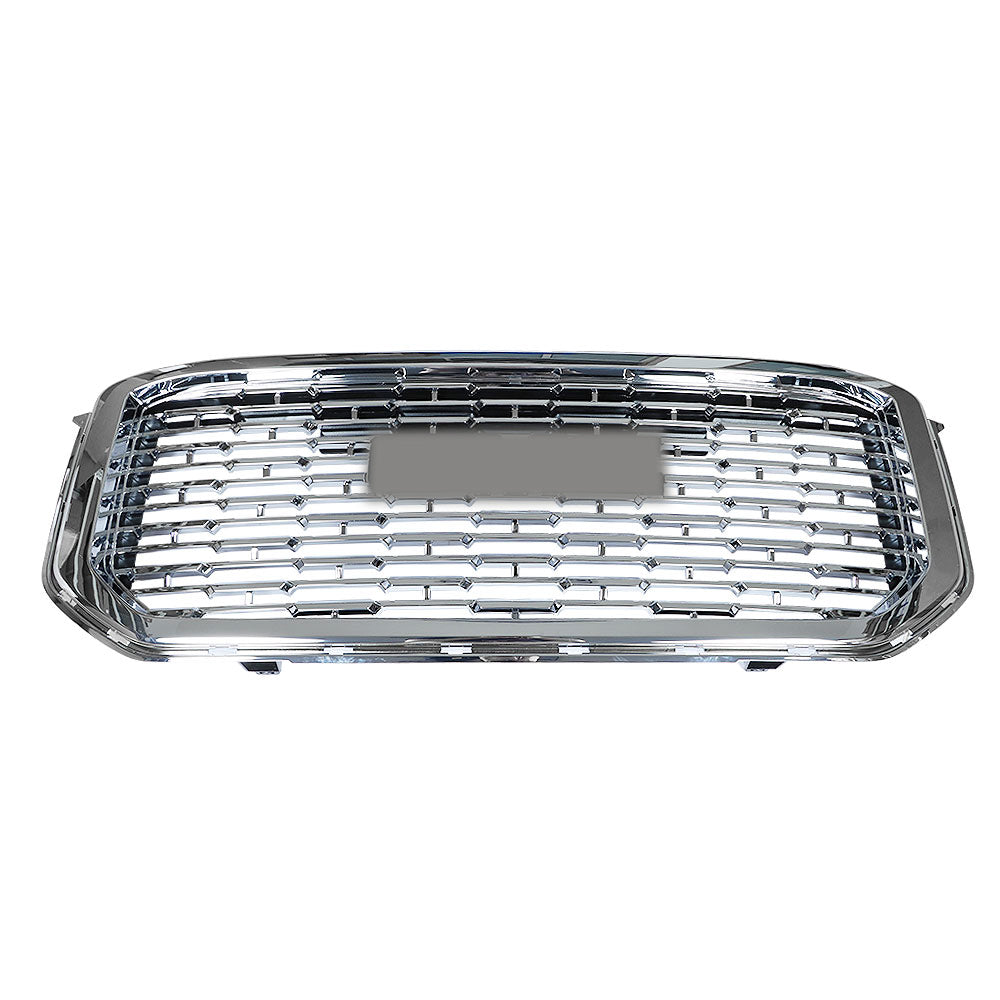 TOPPARTZ Front Plastic Grille Bumper Fit For 2015-2020 GMC Yukon Denali Silver Mesh Upper