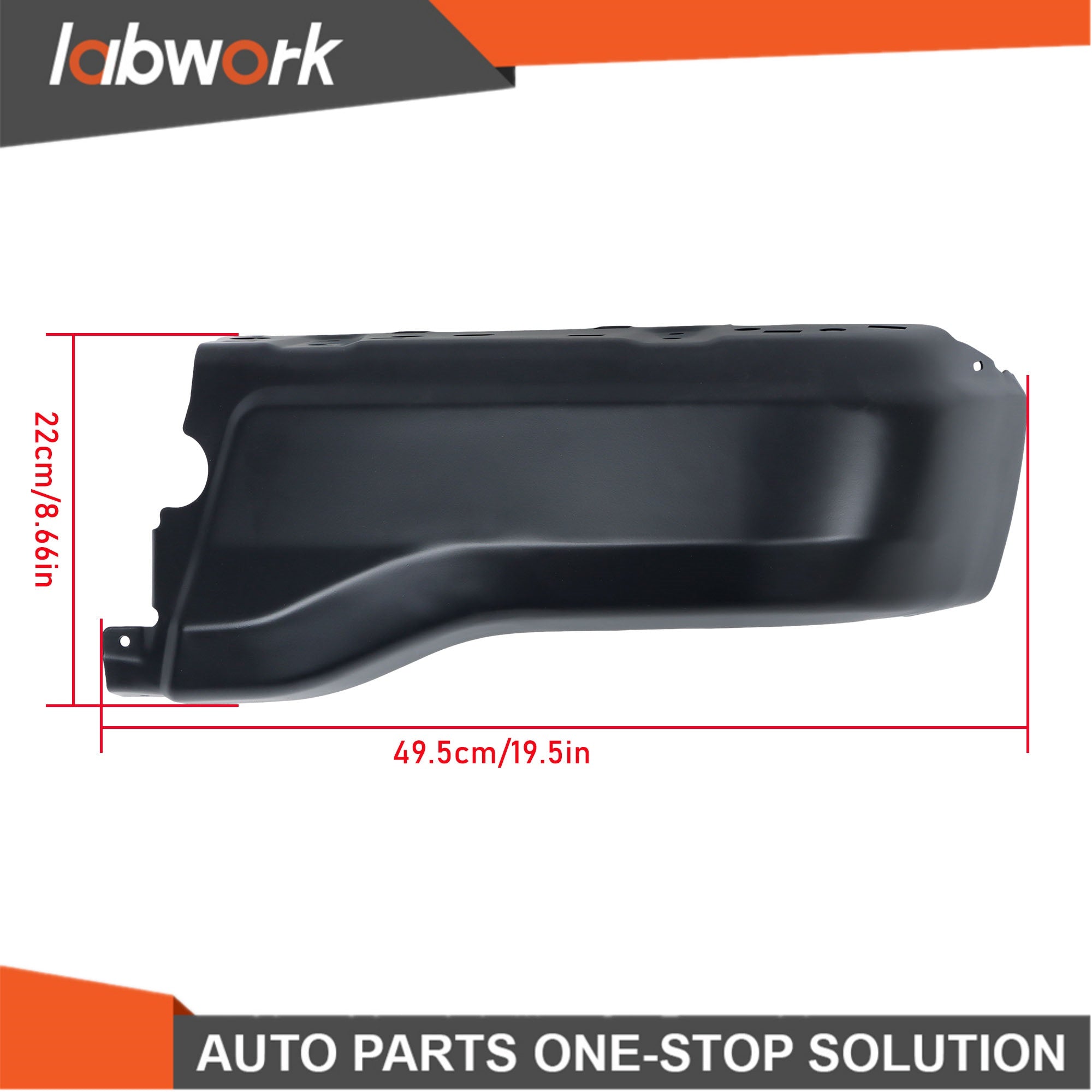 TOPPARTZ RH Passenger Rear Bumper End For 2019-2023 Ford Ranger W/O Sensor Hole