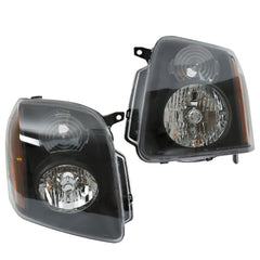 TOPPARTZ Left+Right Headlights For 2007-2014 GMC Yukon Denali XL1500 2500 Black