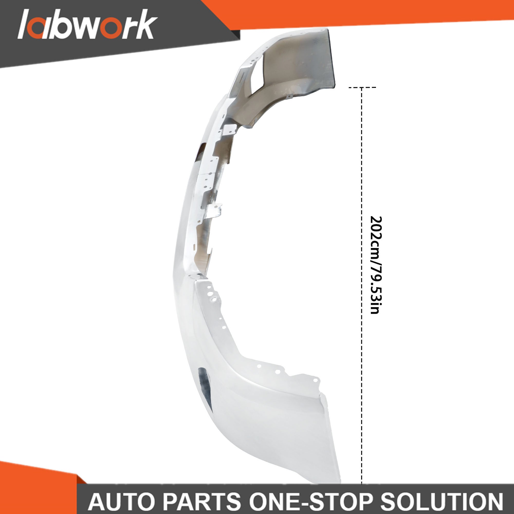 TOPPARTZ Front Bumper Steel For Chevrolet Silverado 1500 2016-18 W/o Sensor Hole