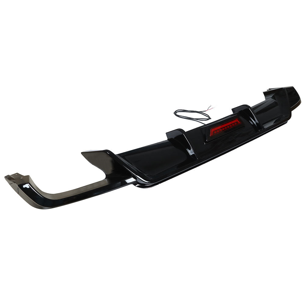 TOPPARTZ Rear Bumper Diffuser Lip For 2018 2019-2021 Toyota Camry Glossy Black