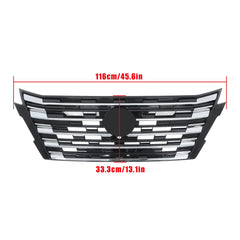 TOPPARTZ Front Grille Chrome & Black W/ Camera Hole For 2024-2025 Nissan Rogue