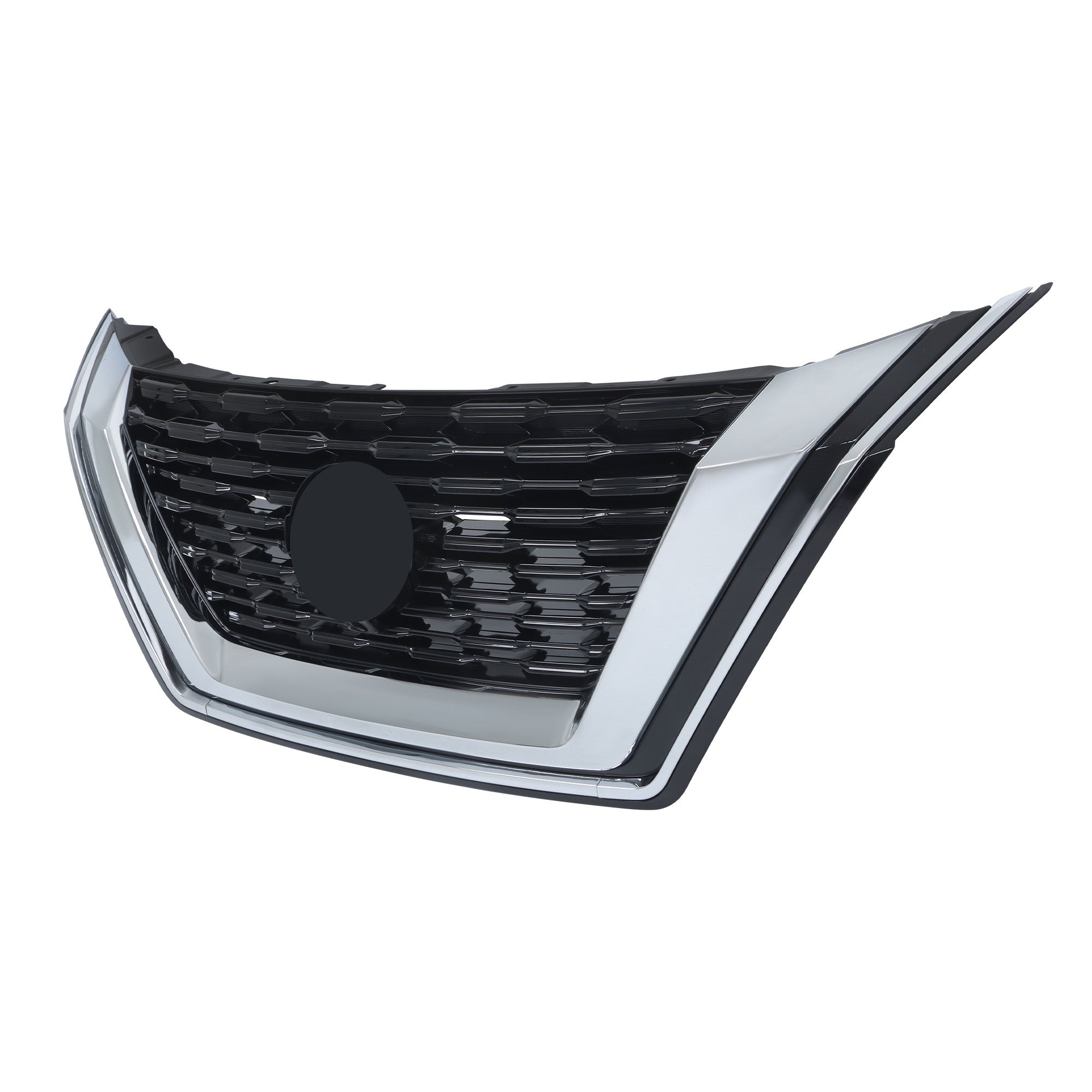 TOPPARTZ Upper Grille Blk For 2021-23 Nissan Rogue SL/SV W/ Carmera Hole Plastic