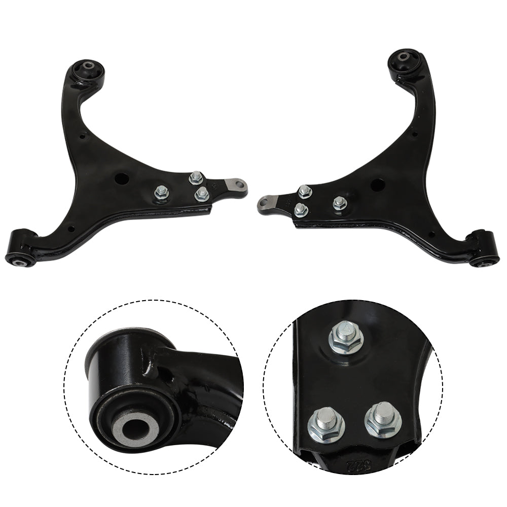 TOPPARTZ Front Lower Control Arm+Tierods Sway Bars For 07-12 Hyundai Elantra 2.0L